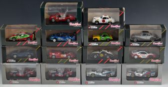 Thirteen Detail Cars 1:43 scale Platinum and Titanium Series diecast model cars including Ferrari