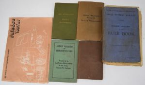 Railway ephemera and collectables, mainly GWR including rulebooks, Swindon Works booklets,