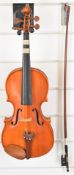 Stentor Student violin & bow, length of back 36cm, with case.