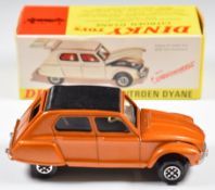 Dinky Toys diecast model Citroen Dyane, 149, with metallic bronze body, black roof and interior