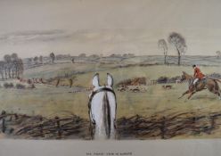 Charles 'Snaffles' Johnson Payne (1884–1967) signed lithograph fox hunting scene 'The Finest View in