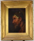 Attributed to Maud Hiley (exhibited 1896-1910) oil on canvas of a bearded man, the vendor's family