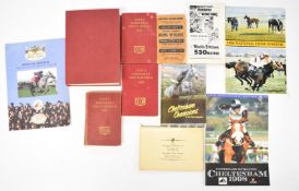 National Hunt horse racing ephemera and books including several Cope's Racegoer's Encyclopedia