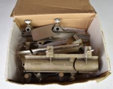 Record 405 woodworking multi plane hollow and round and nosing tools some with cutters, comprising