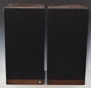 Pair of Castle Pembroke Mk II speakers, height 55cm x width 27.5cm x depth 28cm.