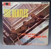 The Beatles - Please Please Me (PMC 1202) black and gold label with Dick James credits, record