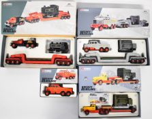 Four Corgi Classics 1:50 scale Heavy Haulage diecast model vehicles comprising Elliot's of York