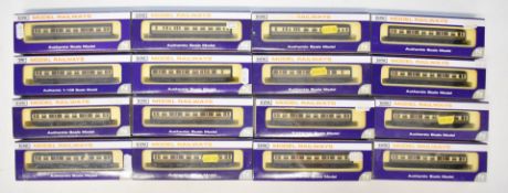 Sixteen Dapol GWR N gauge model railway Collett coaches, all in original boxes.