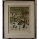 Paul Lemasson (1897-1971) signed limited edition (96/300) print winter townscape with skaters on the - Image 2 of 4