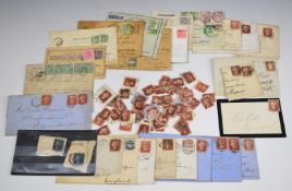 GB and world early postal history including Queen Victoria 1d reds etc