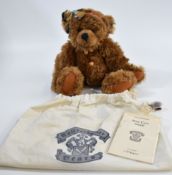 The Knickerbocker Bear Company Teddy bear from the New Generation Gala 600 Collection, with