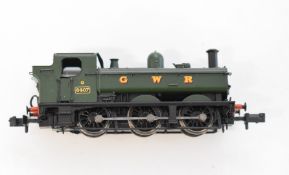 Bachmann GWR N gauge model railway pannier tank locomotive 6407.