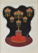 Romain de Tirtoff 'Erté' (Russian French 1892-1990) still life gouache 'Raspoutine', framed with