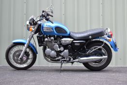 1995 Triumph Thunderbird 900cc 3 cylinder motorcycle, registration number M32 NOV, with V5c. Owned