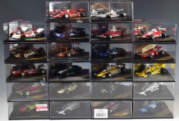 Twenty-two Quartzo 1:43 scale diecast model Formula 1 racing cars to include Copper Climax T51