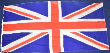 Vintage panel stitched Union Jack flag, 253 x 122cm