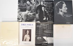 Christie's auction catalogue 'Dresses' for the Collection of Diana Princess of Wales and two