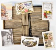 Approximately 1750 early 20thC and later postcards to include animals, greetings, fisherman,