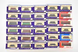 Thirty Dapol N gauge model railway wagons including SR CCT Stove R and limited edition Gloucester