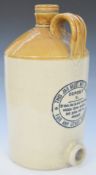 Shepherd's Distilled Wood Vinegar, Bristol stoneware flagon / jar, by Price and Co, Bristol, with