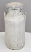 Aluminuim vintage milk churn