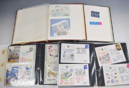 GB Commonwealth mint and used stamp collection in four albums (two empty) and two old stockbooks