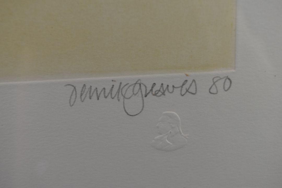 Derrick Greaves (1927-2002) signed limited edition (19/150) Sleeping Head, signed, dated 80 and - Image 3 of 6
