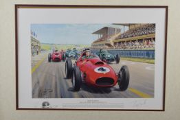 Tony Smith set of six signed limited edition prints 'British Greats', each depicting a motor