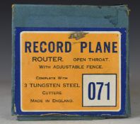 Record 071 router woodworking plane, in original box