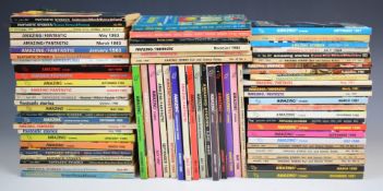 Seventy-two issues of Amazing Stories and Fantastic Science Fiction magazine, contributors include