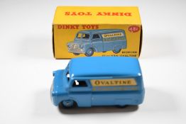 Dinky Toys diecast model Bedford 10CWT Van 'Ovaltine' with blue body and hubs, 481, in original box.