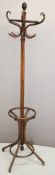 Bentwood hat stand, H205cm