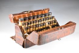 Burroughs Wellcome & Co. 'Tabloid' apothecary or similar medicine bag with crocodile or similar skin