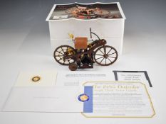 Franklin Mint 1:8 scale diecast model Daimler Single Track Motor Vehicle 1885, in original box