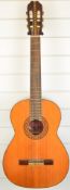 Len Lewis six string acoustic guitar with inlaid decoration
