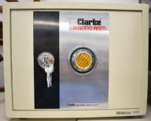 Clarke Strong Arm valuables or document safe with keys and instructions