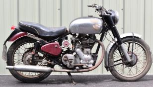 1954 Royal Enfield Bullet 500cc motorcycle, registration number HVH 445, with V5c, purchased by