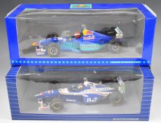 Two Onyx 1:18 scale diecast model Formula 1 cars comprising Williams-Renault Heinz-Harald Frentzen