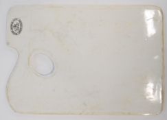 Winsor & Newton ceramic artist's palette, 25 x 18cm