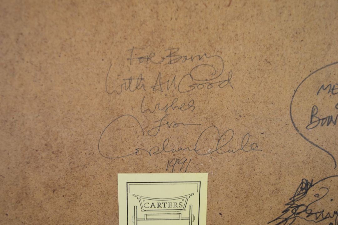 Graham Clarke (born 1941) signed limited edition (29/75) multiple portrait 'La Queue', signed and - Image 8 of 8