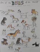 Zebedee Helm (British cartoonist for Private Eye, Spectator and The Lady, born 1970), watercolour,