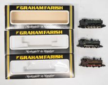 Three Graham Farish N gauge model railway pannier tank locomotives limited edition London