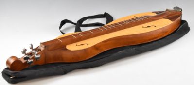 4-string Appalachian dulcimer in soft case.