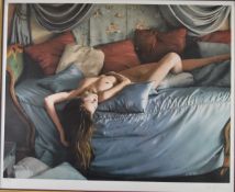 Douglas Hoffman signed limited edition 225/295 photograph of a nude lady, 60 x 73cm, in ornate