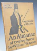 [Nicholson] An Almanac of Twelve Sports by William Nicholson with words by Rudyard Kipling,