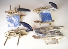 Four Record 050C woodworking combination planes, some with cutters