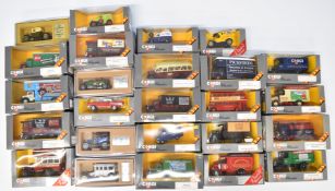 Twenty-five Corgi Classics diecast model cars, trucks and lorries to include Mack Truck Bovril