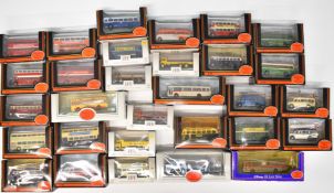 Thirty Exclusive First Editions (EFE) 1:76 scale diecast model buses, all in original boxes.