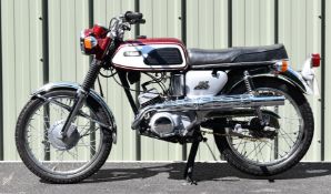 1969 Yamaha YS1C Trail 125cc motorcycle, registration number WWA 305F. with V5c first registered