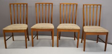 G Plan / McIntosh style retro extendable circular table and four chairs with extra leaf